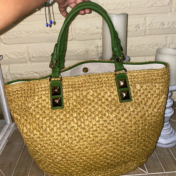 NEW Michael Kors Santorini Straw Beach Bag - Picture 8 of 8